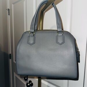 Ora Delphine Gray Satchel with Gold Hardware NWOT
